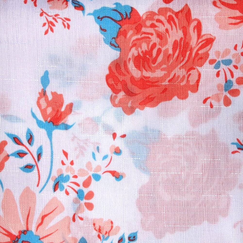 La Rosa Collection Vibrant Floral Curtain Panels 84" Pole Top - Picture 4 of 11